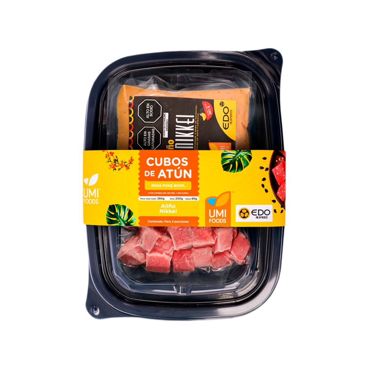 UMI FOODS - Atún Cubos Con 1 Aliño Nikkei x Un