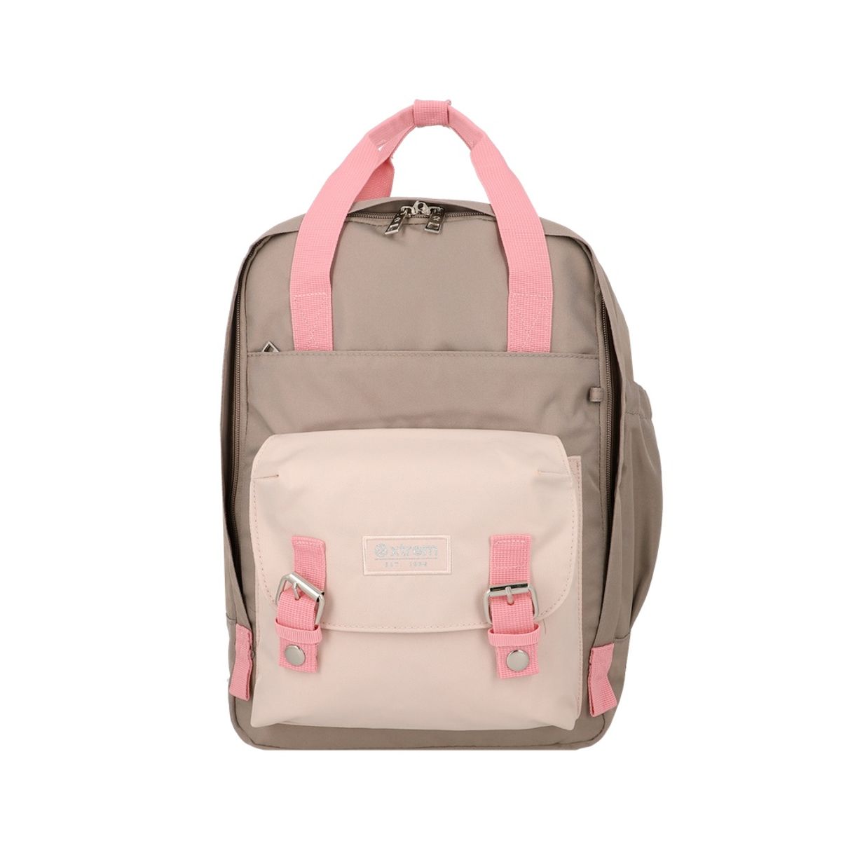  - Mochila para Laptop Monroe Rosada y Beige