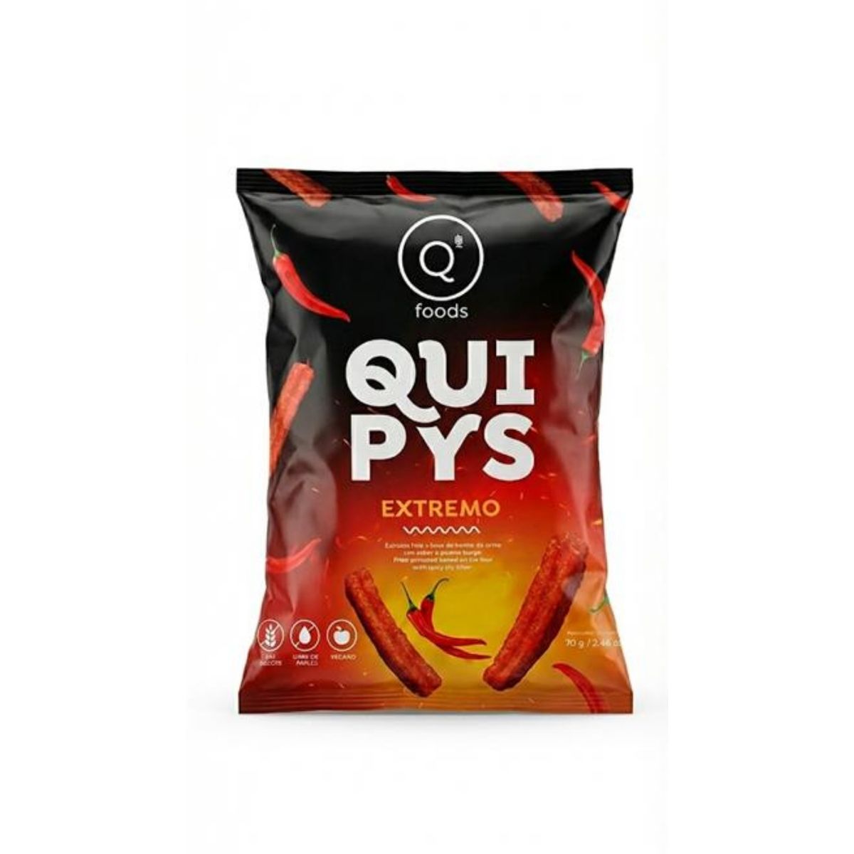 QFOODS - Snack Quipys Extremo Picante Qfoods Bolsa 70 g