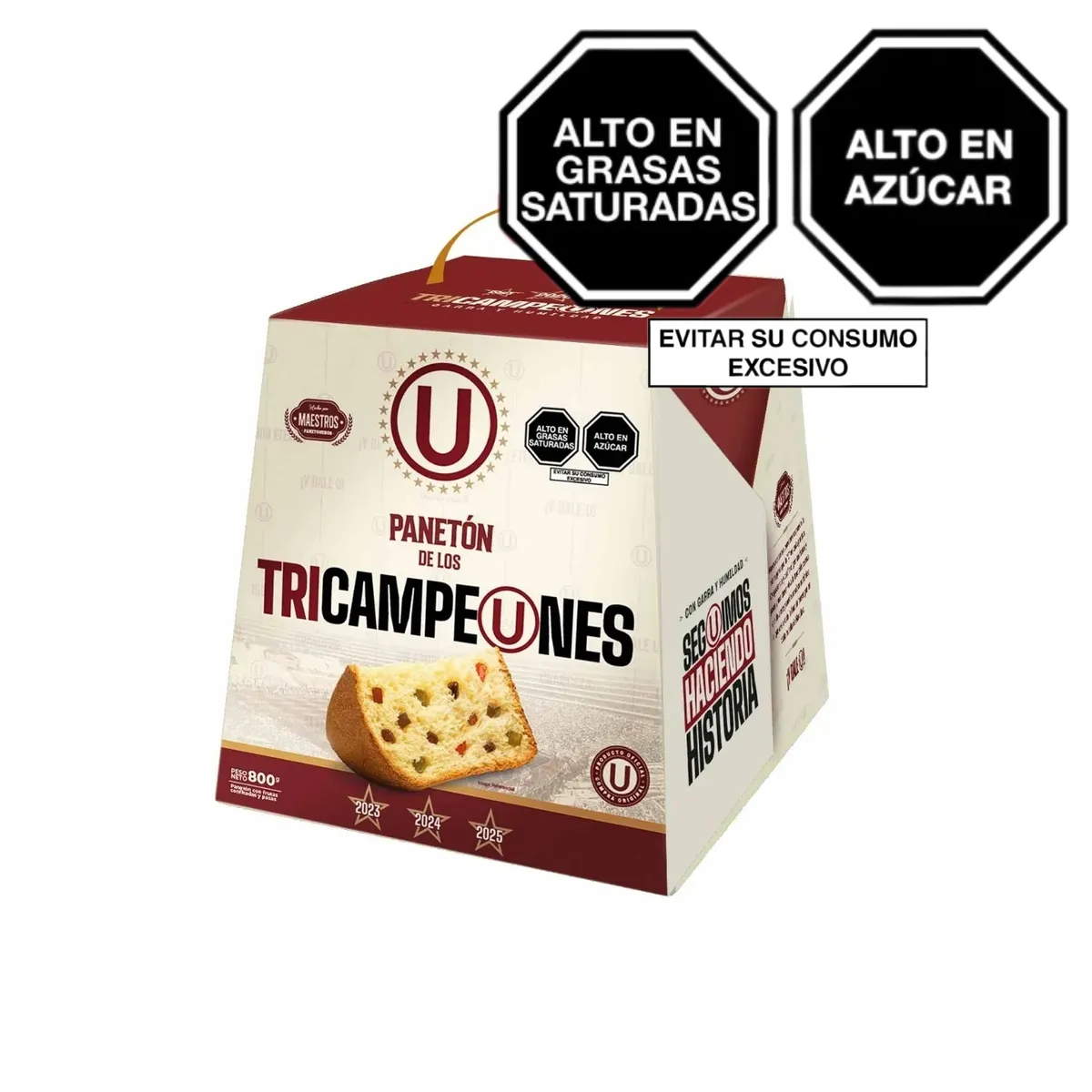 UNIVERSITARIO - Panetón Hincha Garra Universitario Caja 800 g