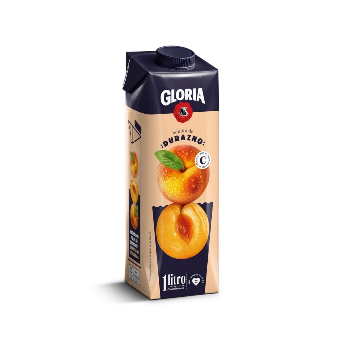 GLORIA - Bebida de Durazno Gloria Botella 1 L