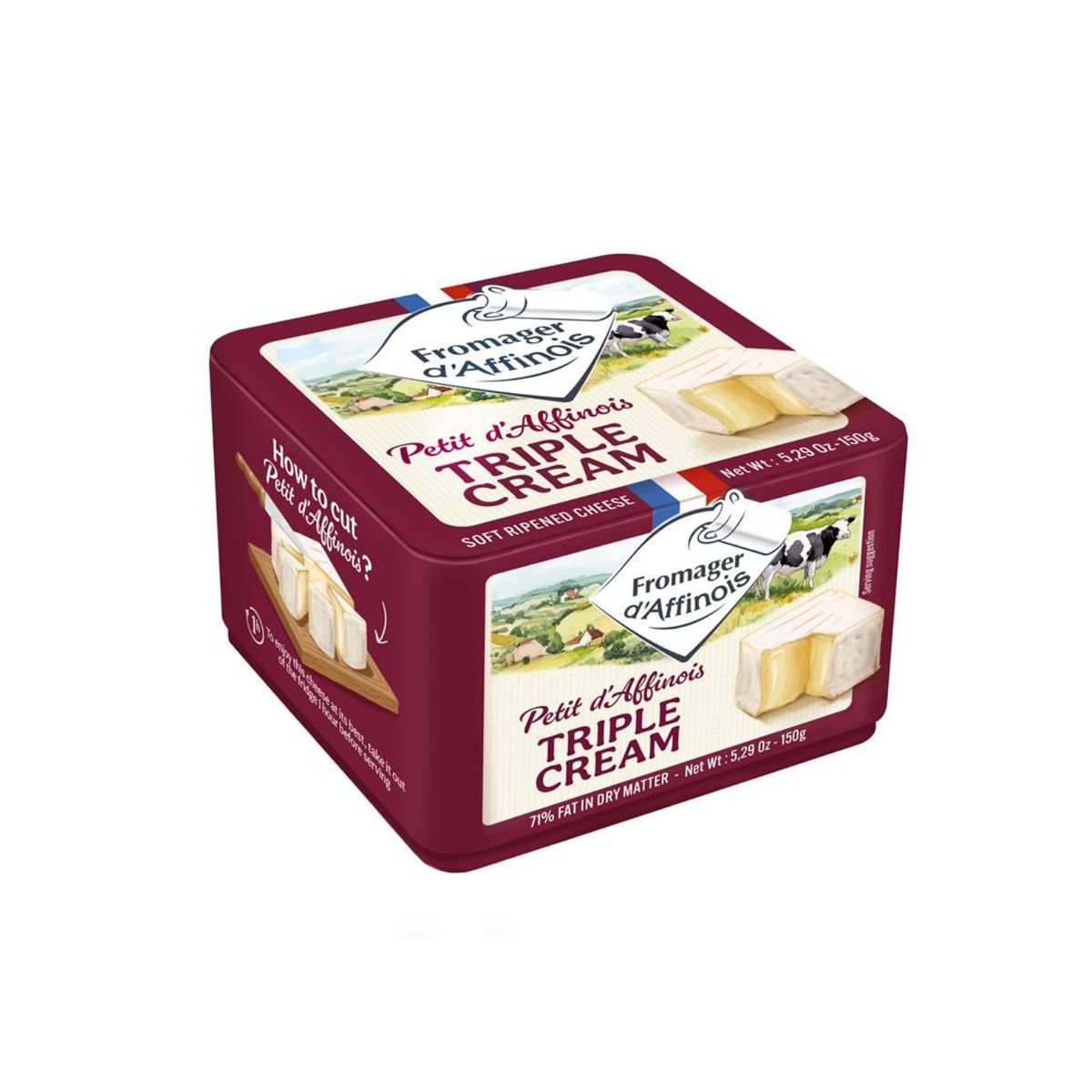 FROMAGER D'AFFINOIS - Queso Petit Daffinois Triple Creme Empaque 150 g