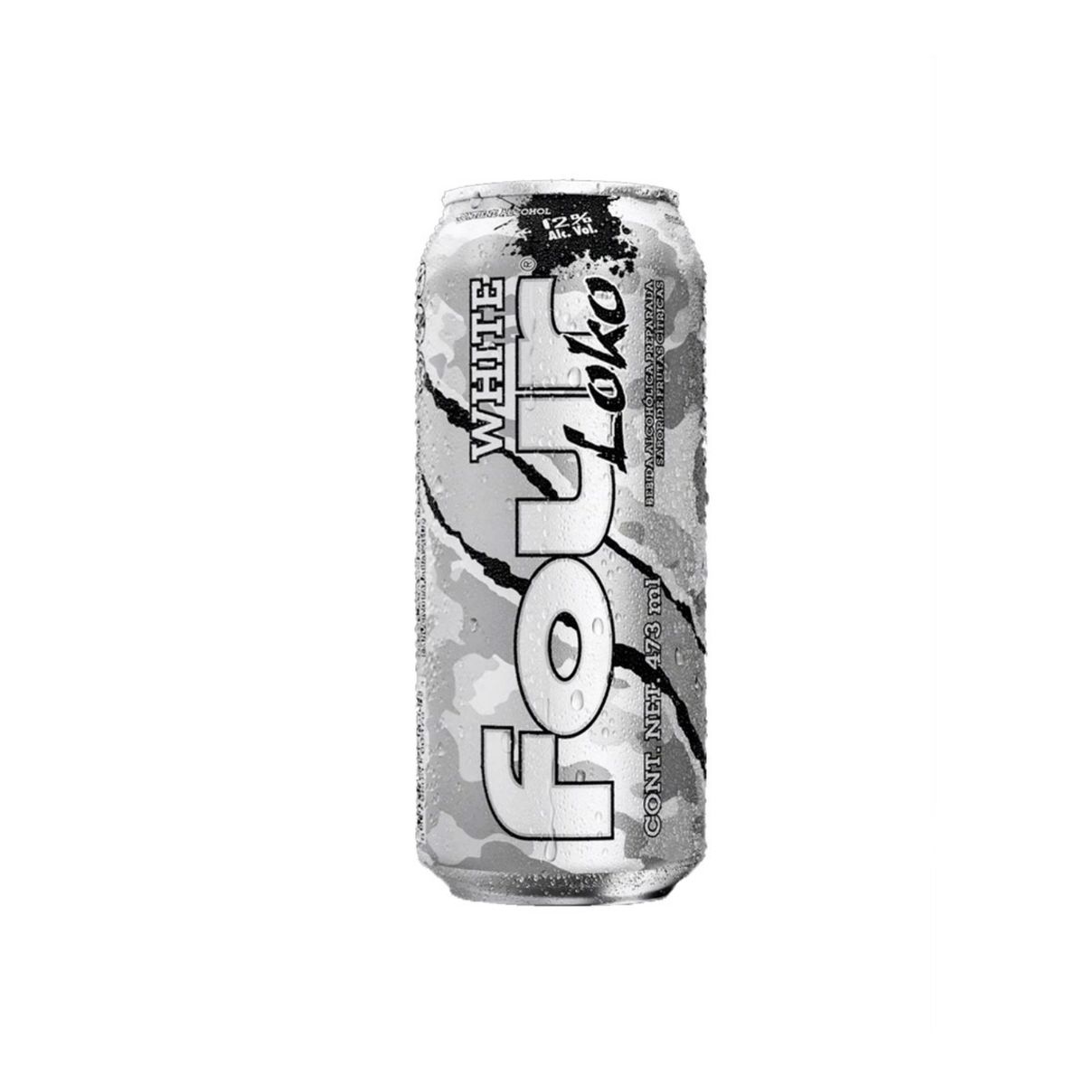  - BEBIDA ALCOHOLICA FOUR LOKO WHITE 473ML