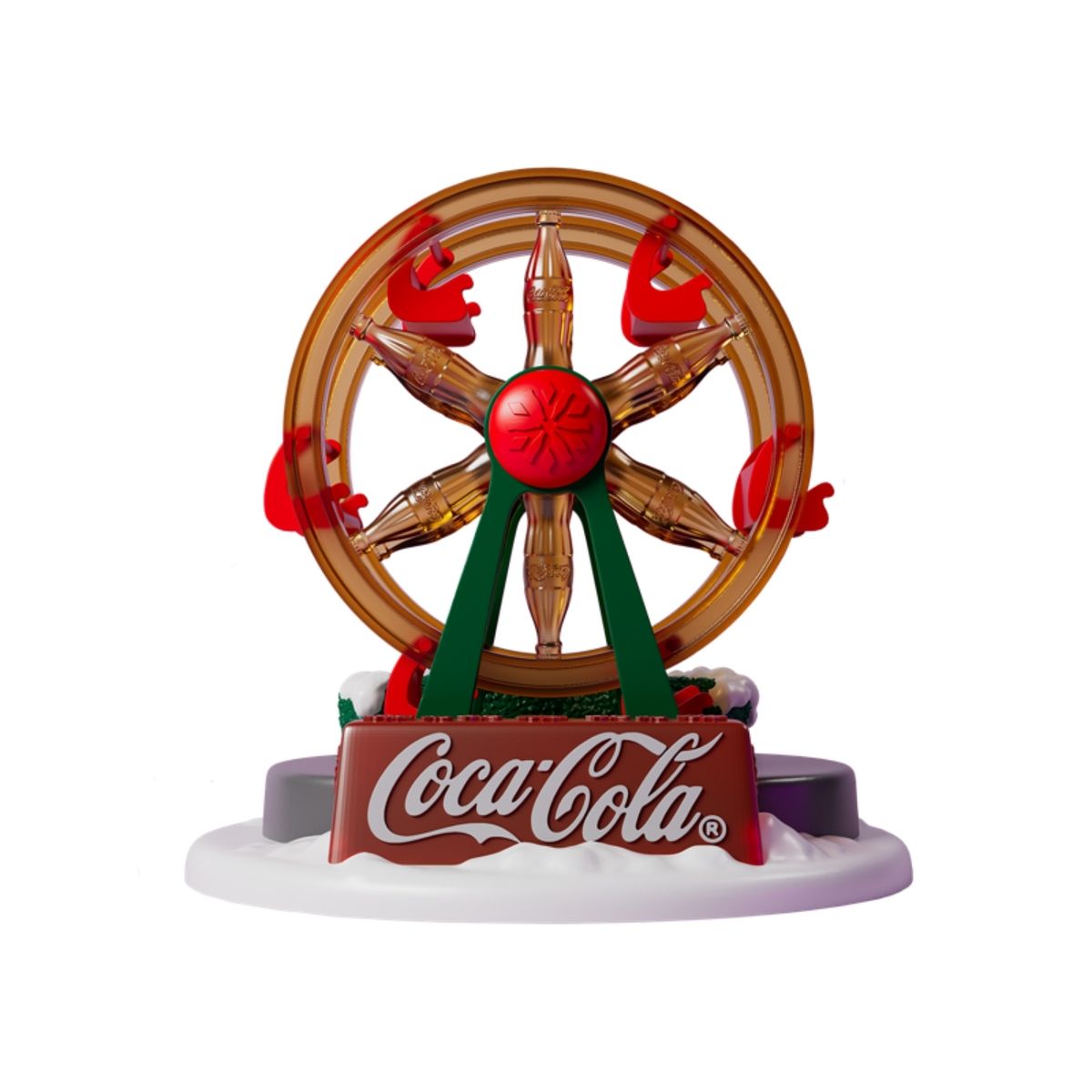 COCA COLA - Adorno Villa Navidad Coca Cola Rueda