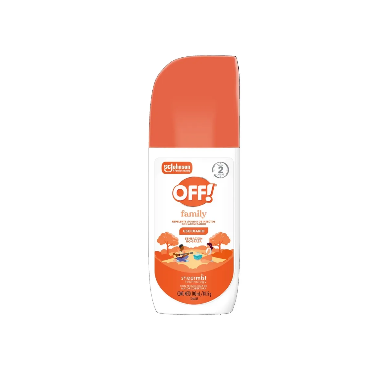 OFF - Repelente en Spray Off Family Envase 100 mL