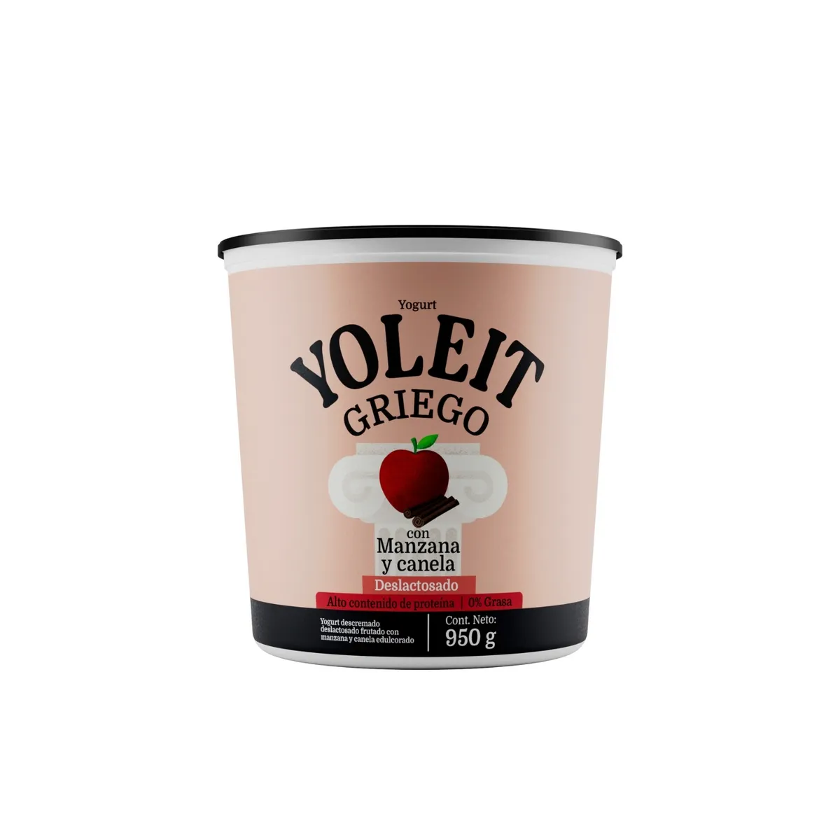 YOLEIT - Yogurt Griego Yoleit Manzana y Canela Pote 950 g