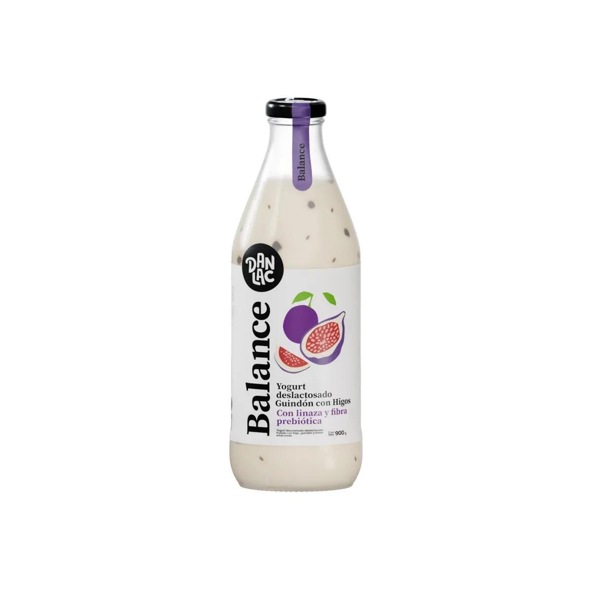DANLAC - Yogurt Danlac Balance Higo y Guindón Botella 900 g
