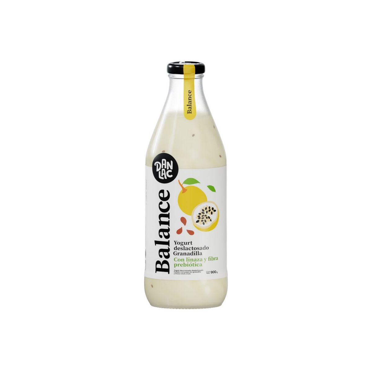 DANLAC - Yogurt Danlac Balance Granadilla Botella 900 g