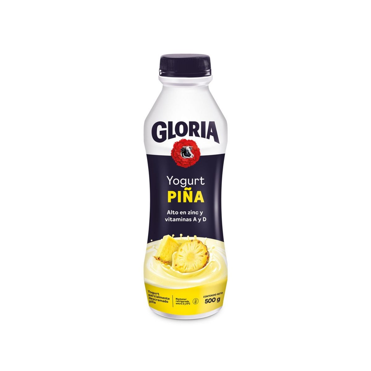 GLORIA - Yogurt Gloria Piña Botella 500 g
