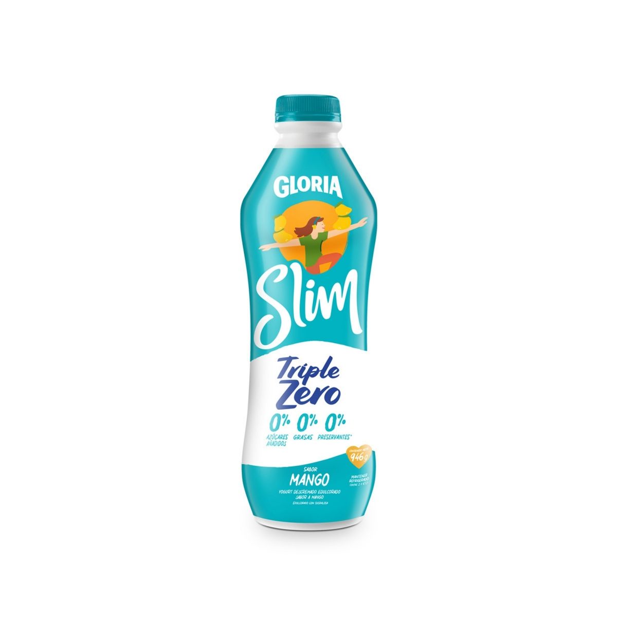GLORIA - Yogurt Gloria Slim Mango Botella 946 g