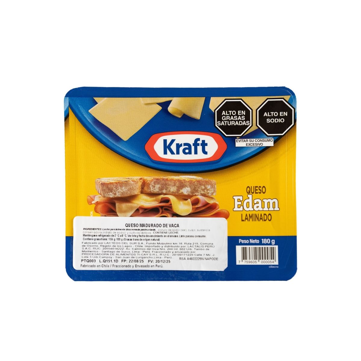 KRAFT - Queso Madurado de Vaca Kraft Empaque 440 g