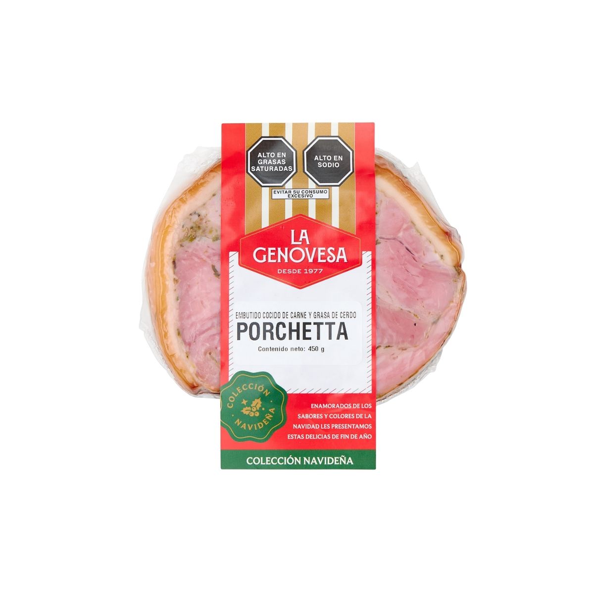 LA GENOVESA - Porchetta de Cerdo Mini La Genovesa Empaque 450 g