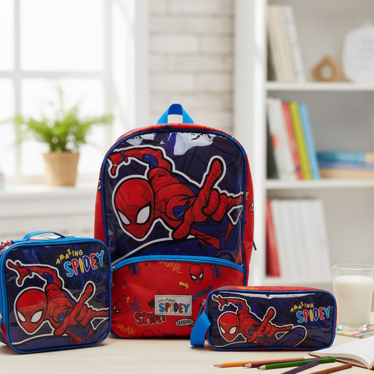  - Set Mochila Económica Spiderman Colección H B26