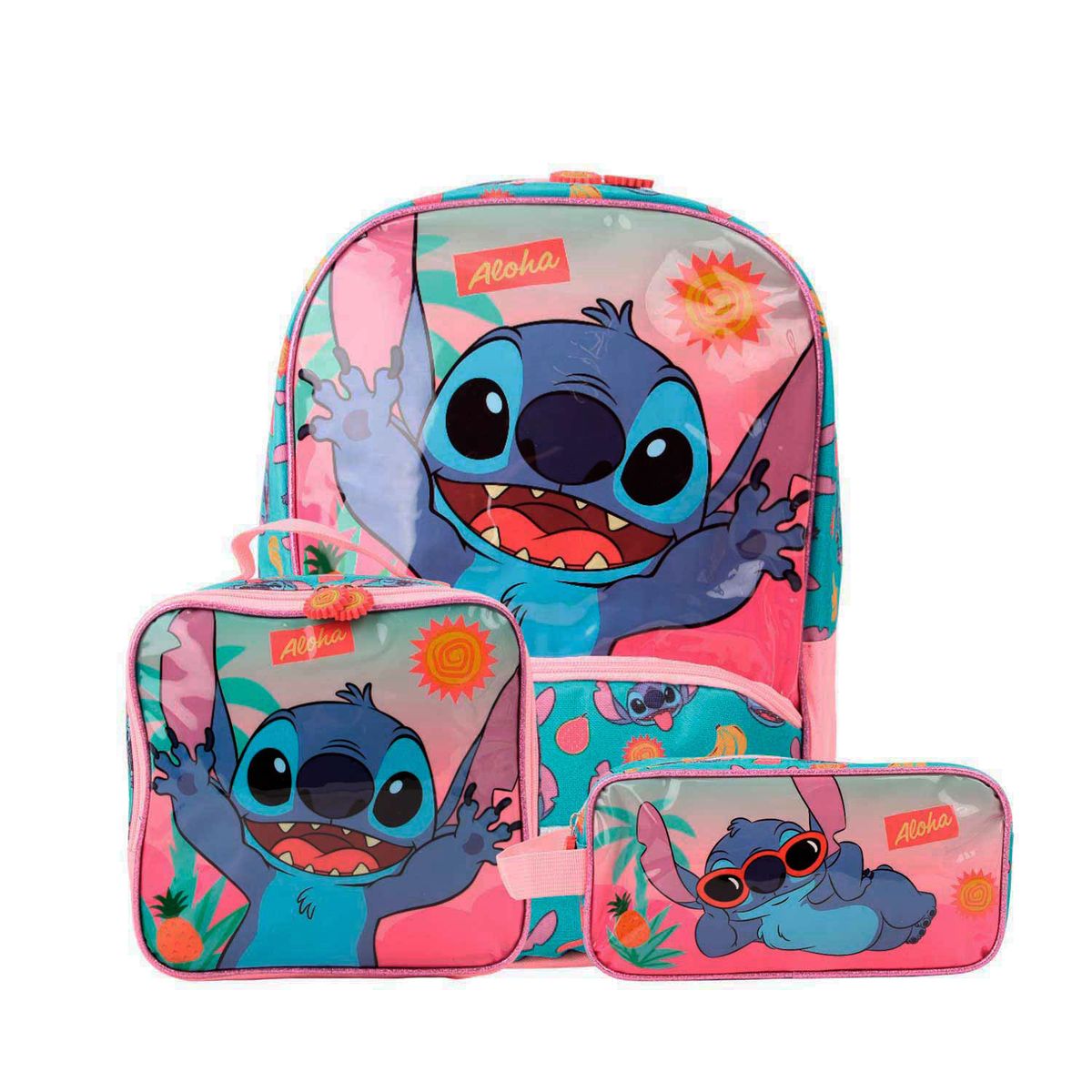 DISNEY - Set Mochila Económica Stitch Colección G B26
