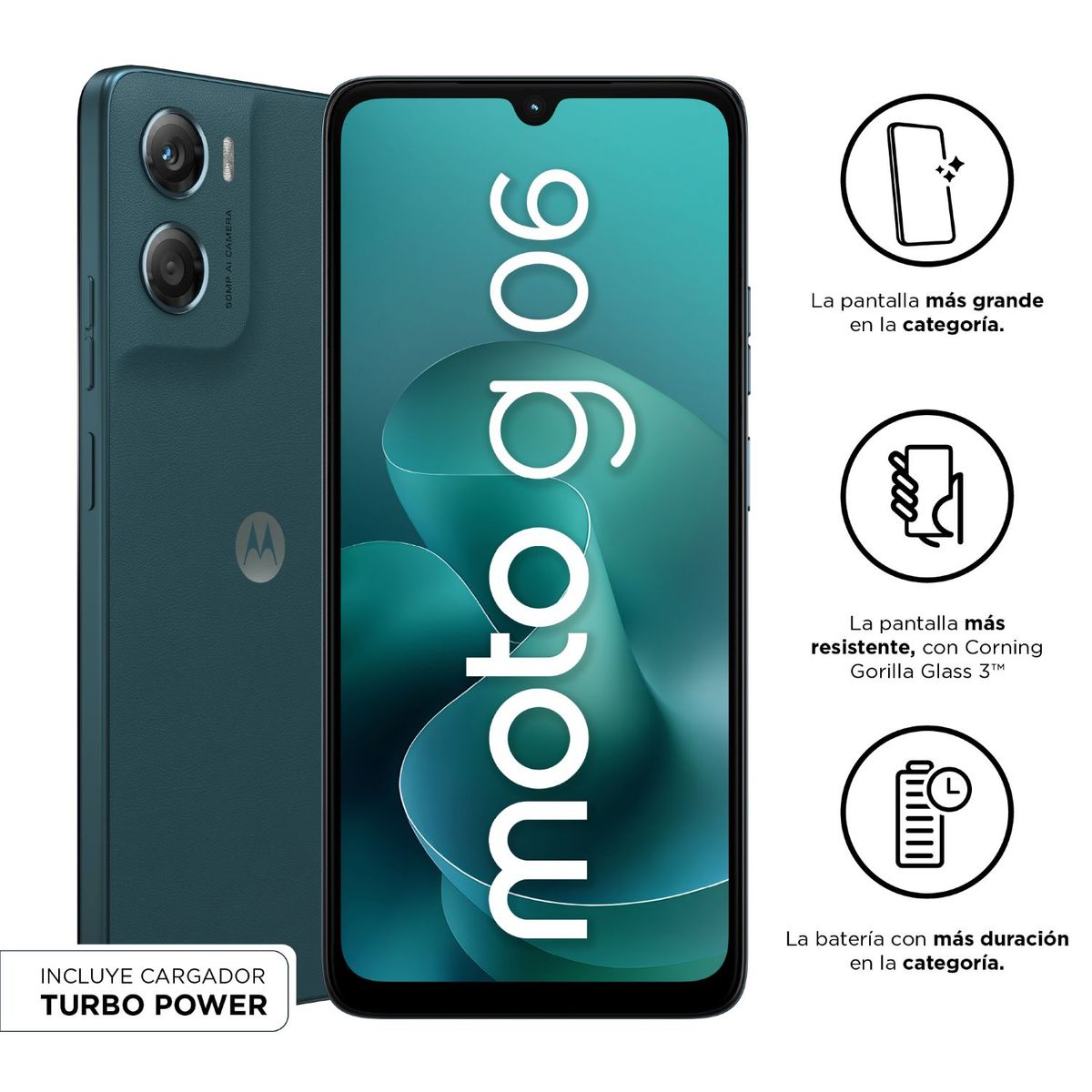 MOTOROLA - Smartphone Motorola G06 4+128Gb Azul