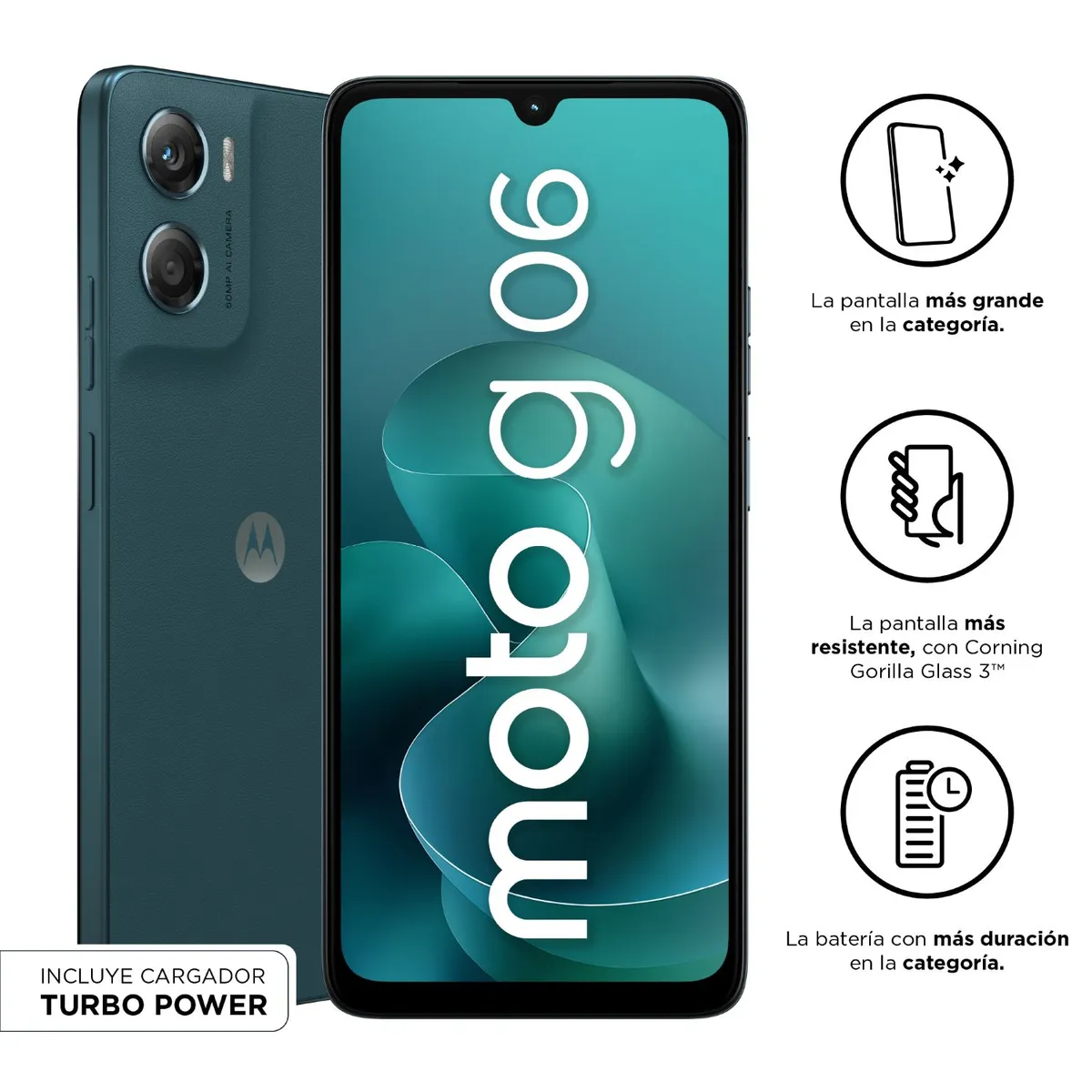 MOTOROLA - Smartphone Motorola G06 4+128Gb Azul