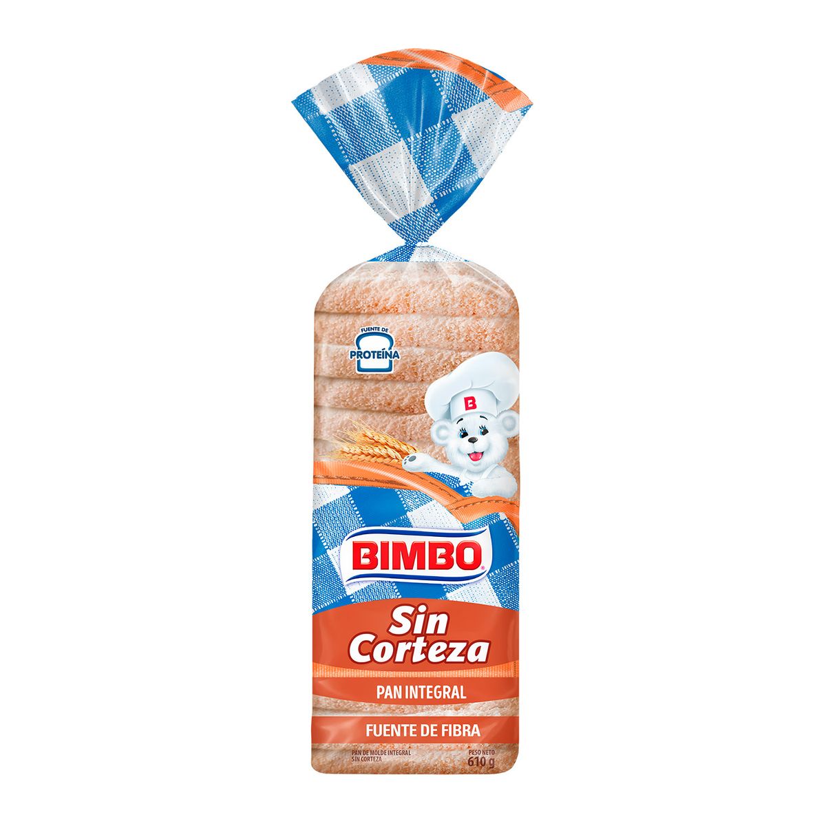BIMBO - Pan Integral sin Corteza Bimbo Bolsa 610 g