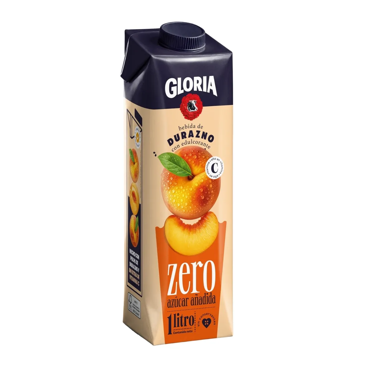 GLORIA - Bebida Gloria Zero Durazno Caja 1 L