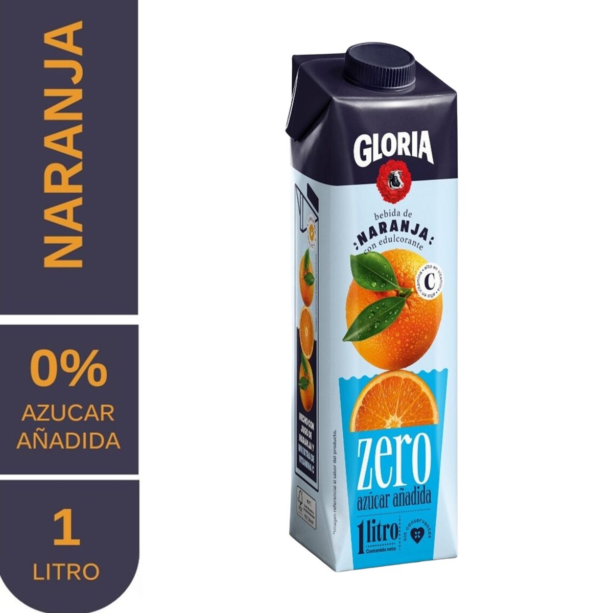 GLORIA - Bebida Gloria Zero Naranja Caja 1 L