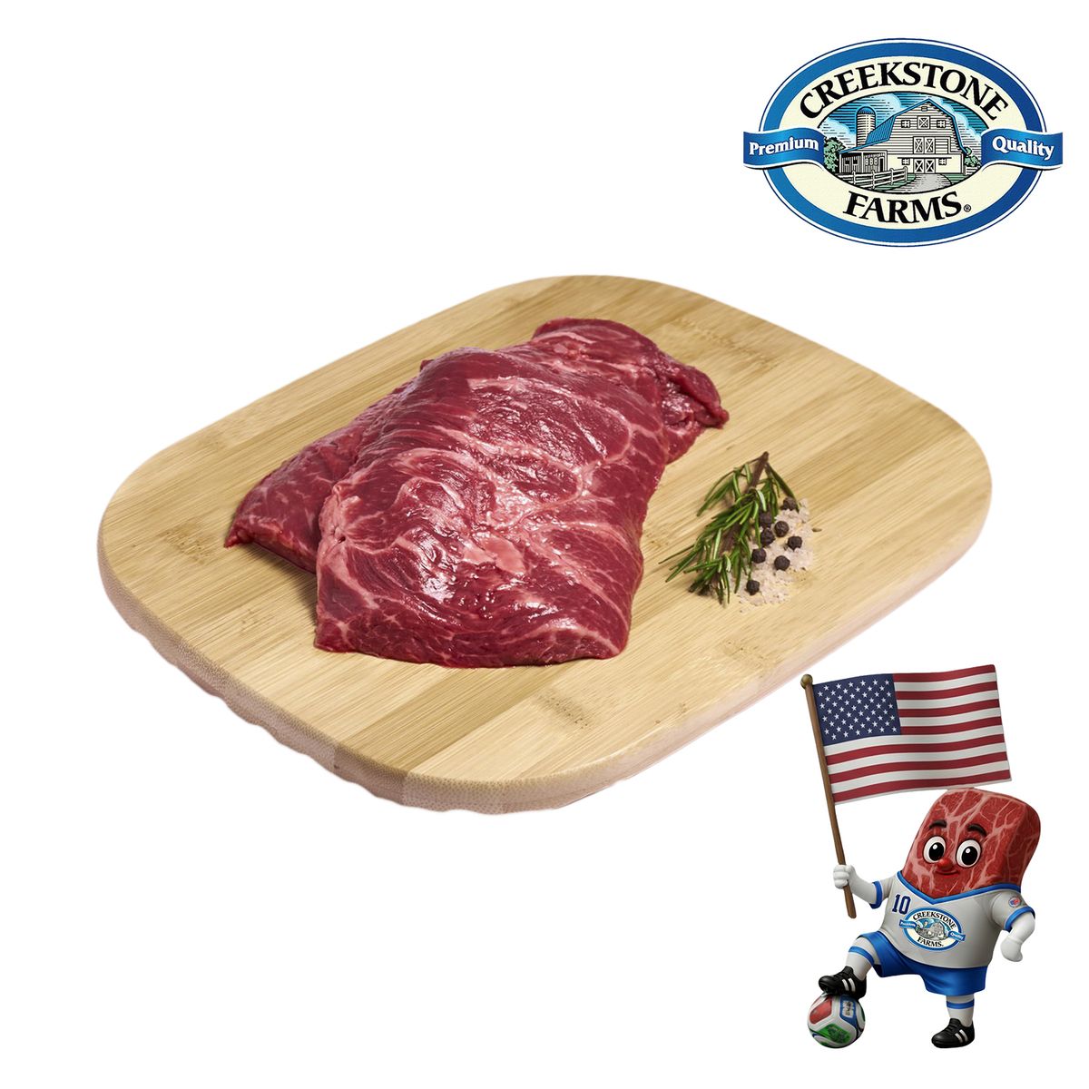 CREEKSTONE FARMS - Flat Iron Porción Prime Creekstone x Kg
