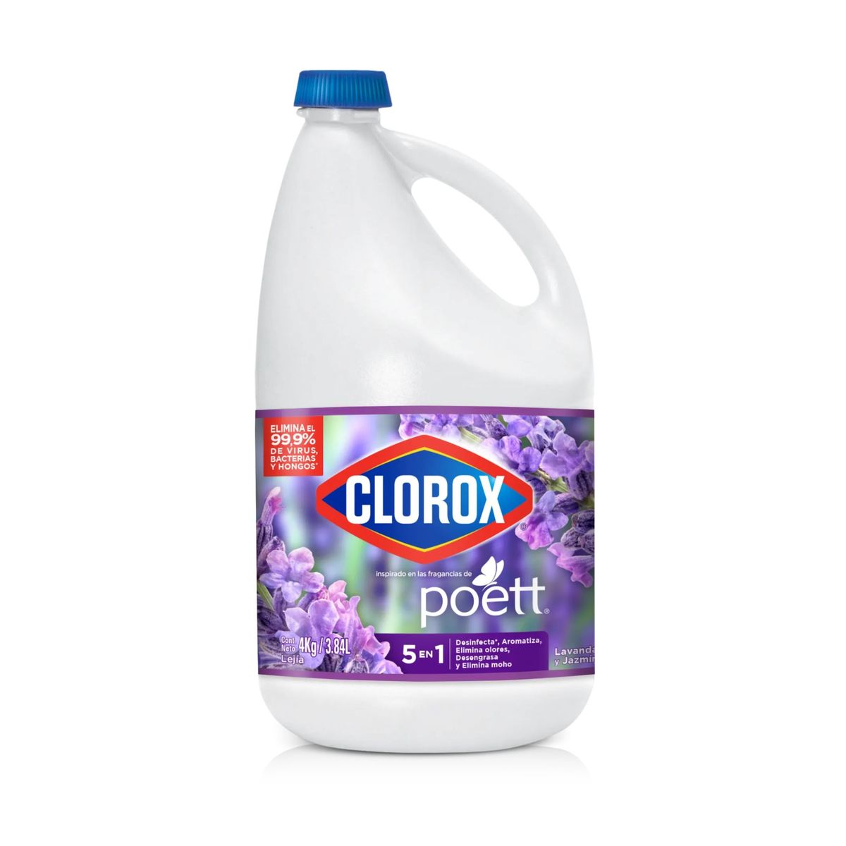 CLOROX - Lejía Clorox Lavanda y Jazmín Botella 4 Kg