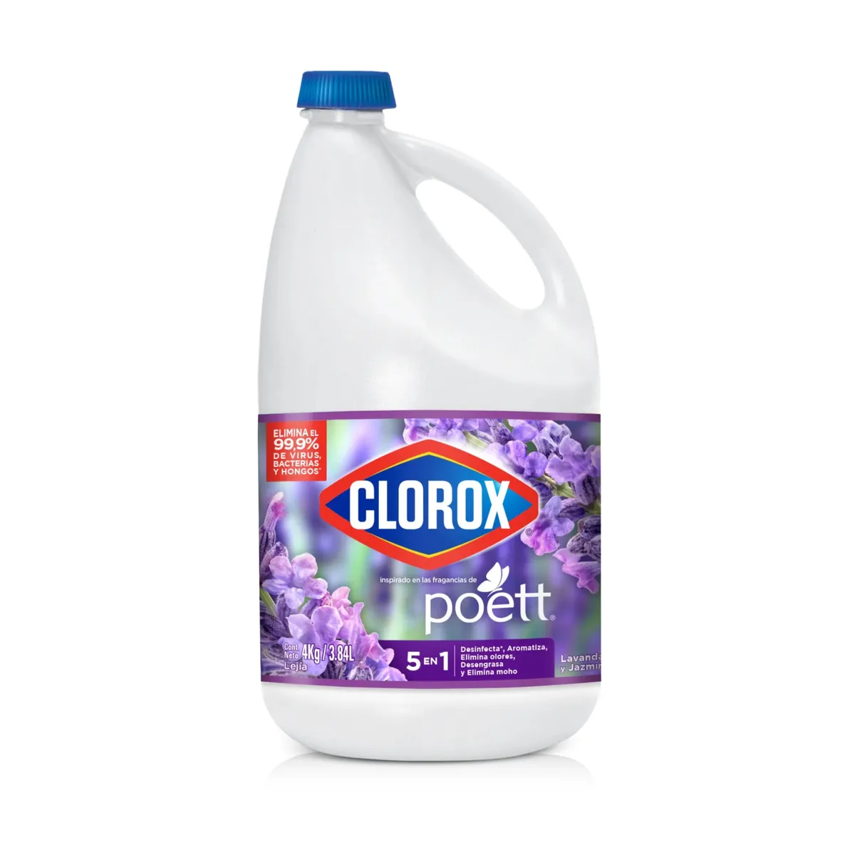 CLOROX - Lejía Clorox Lavanda y Jazmín Botella 4 Kg