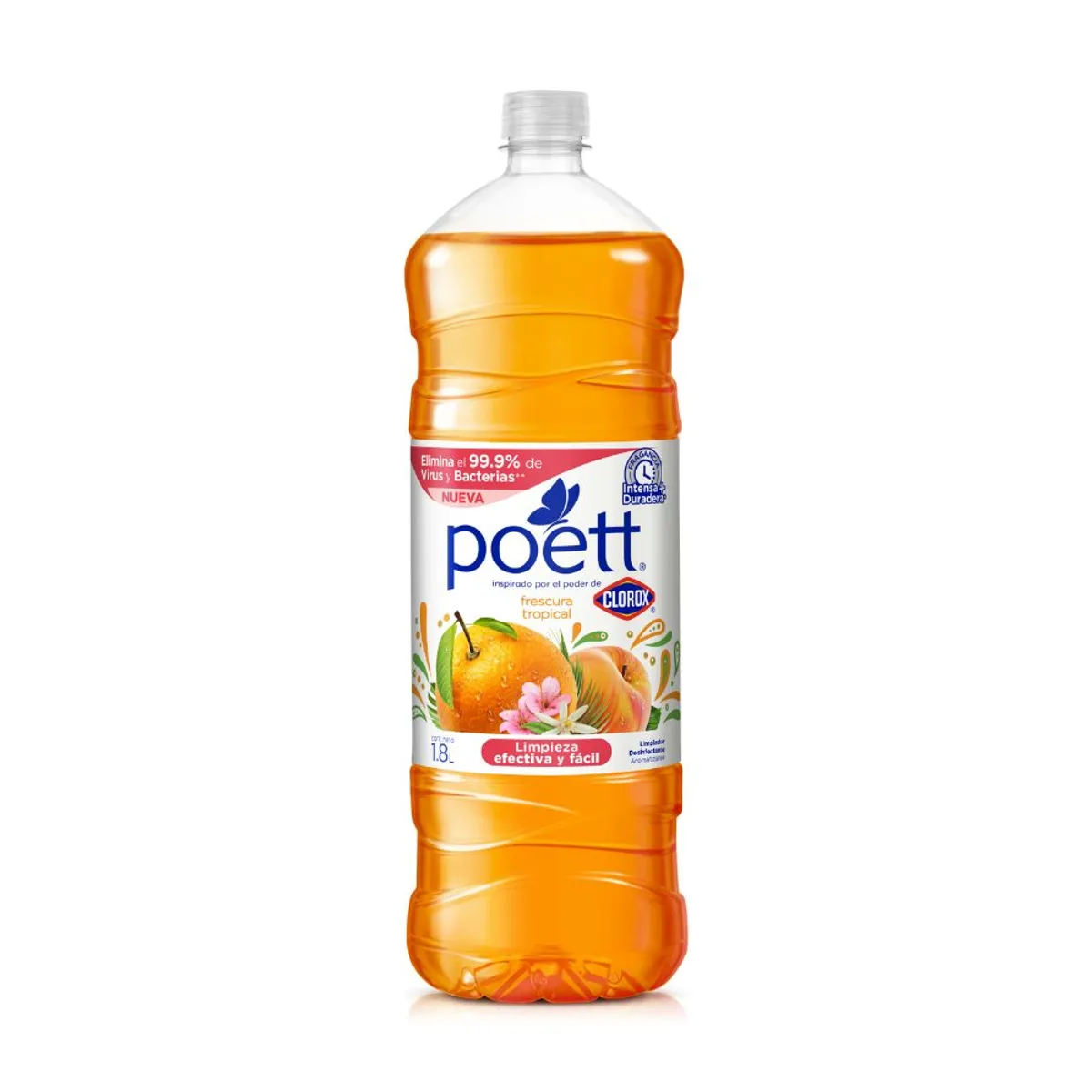 POETT - Limpiador Líquido Poett Frescura Tropical Botella 1.8 L