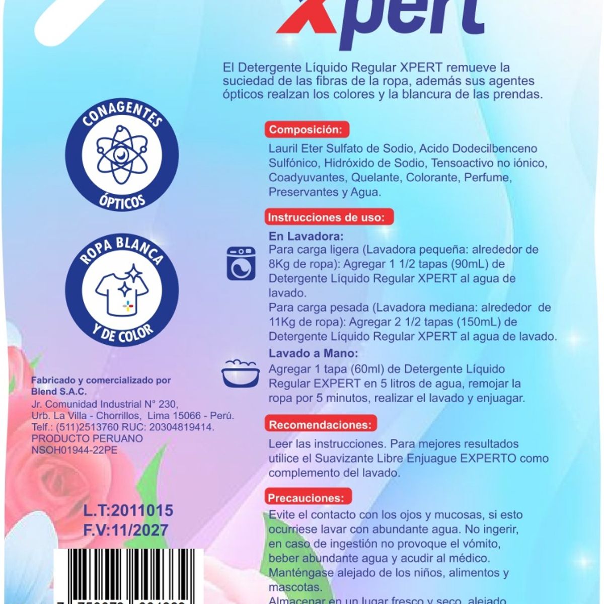 XPERT - Detergente Líquido Xpert Doypack 3 L