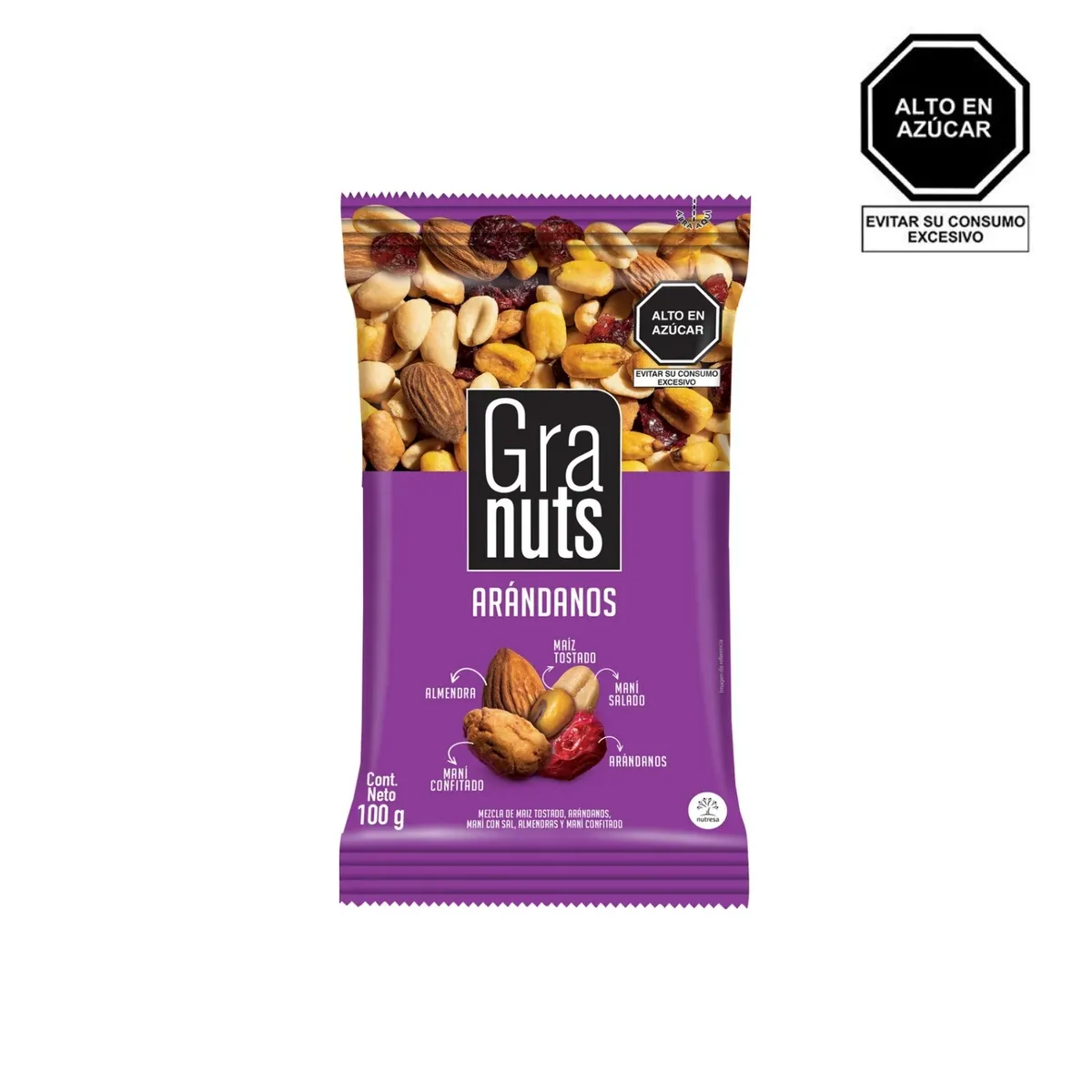 GRANUTS - Granuts Mezcla de Arándanos Bolsa 100 g