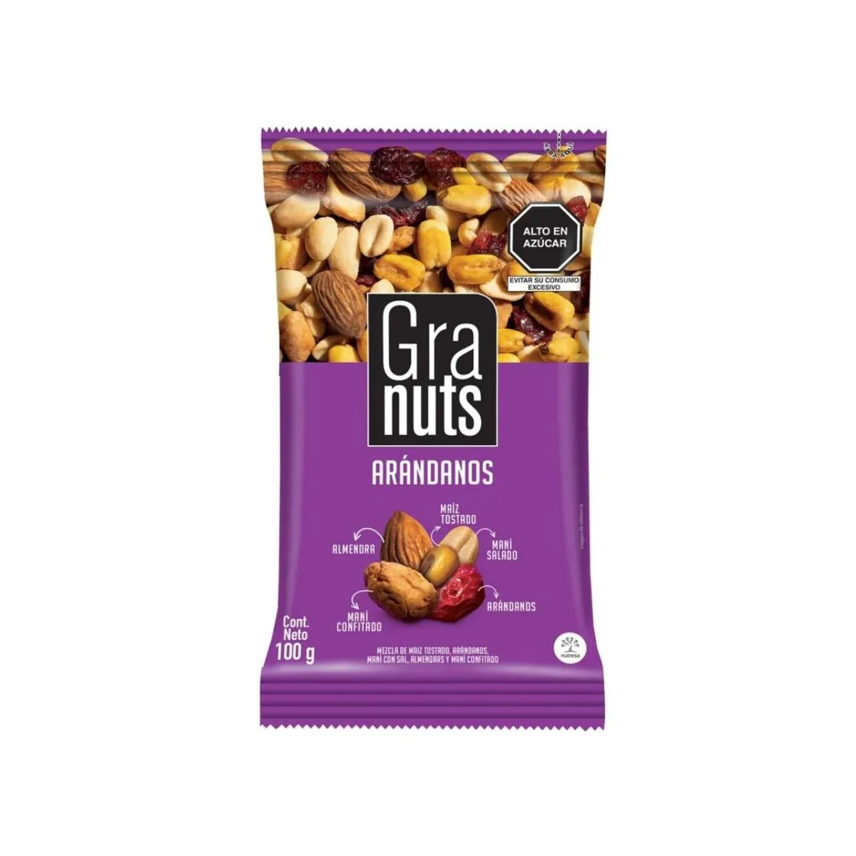 GRANUTS - Granuts Mezcla de Arándanos Bolsa 100 g