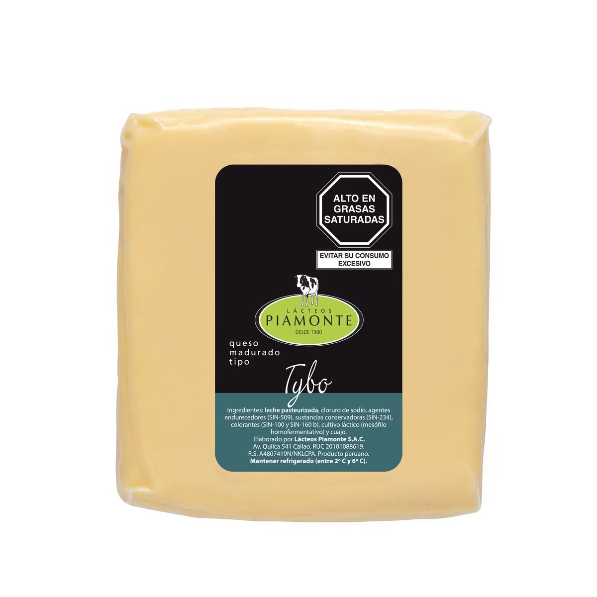 PIAMONTE - Queso Madurado Tipo Tybo Piamonte Empaque 200 g