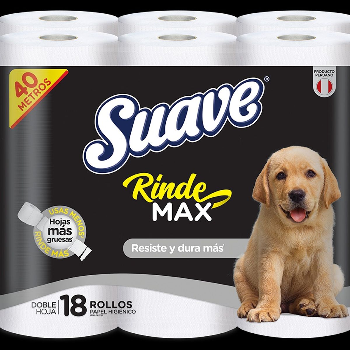 SUAVE - Papel Higiénico Suave RindeMax 40 Metros Empaque 18 Und