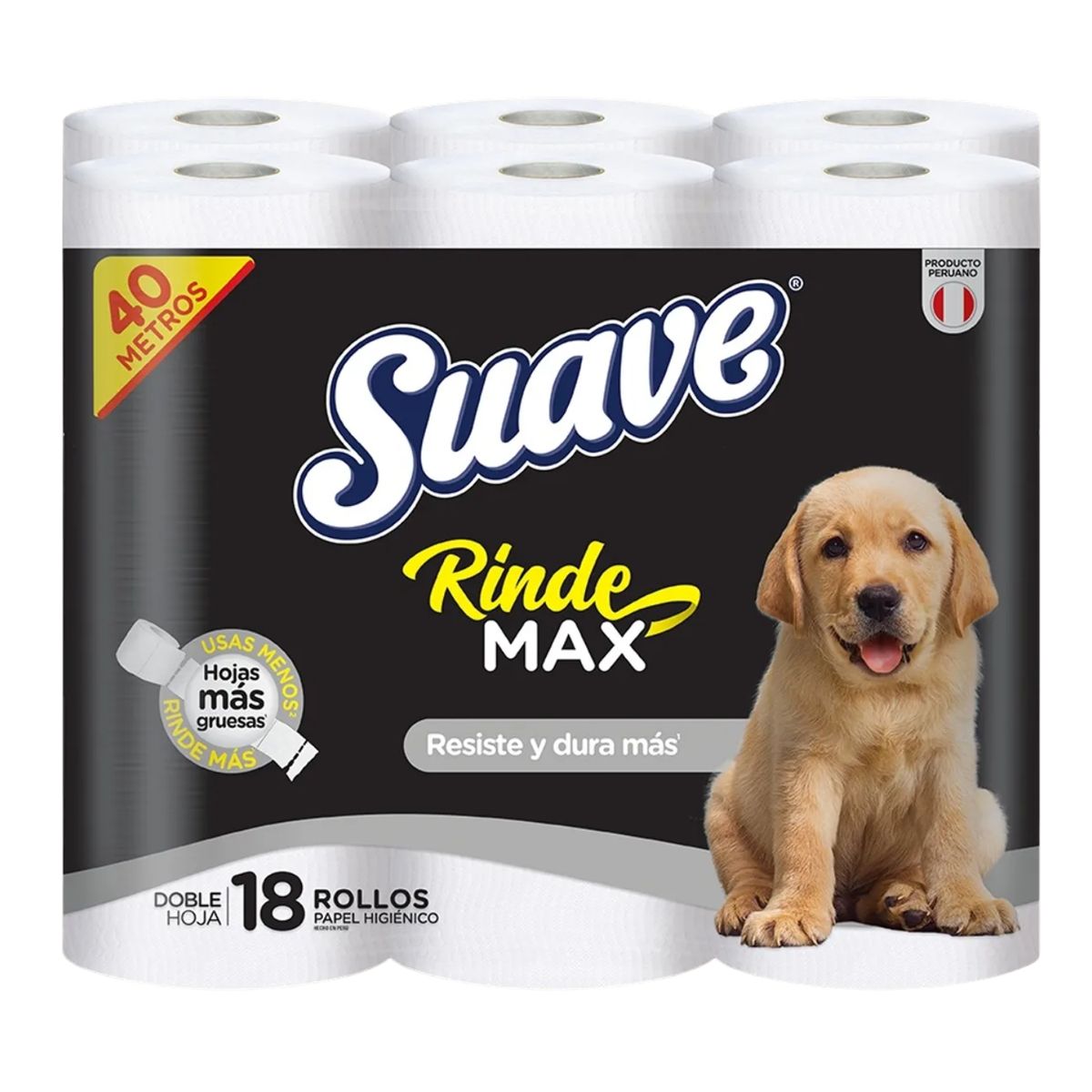 SUAVE - Papel Higiénico Suave RindeMax 40 Metros Empaque 18 Und