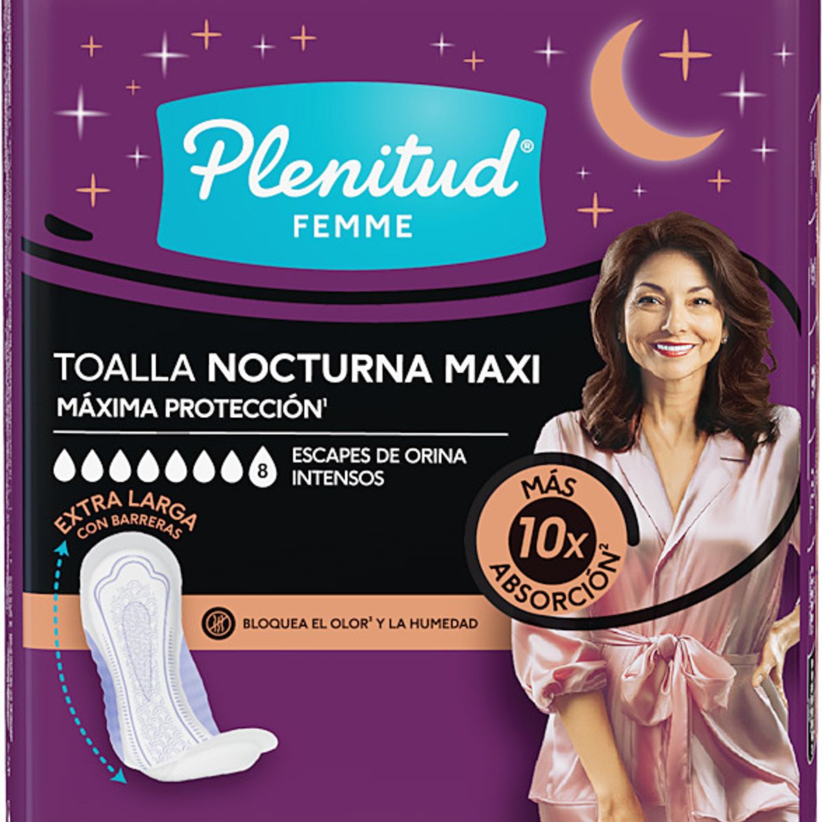 PLENITUD - Toallas Higiénicas Nocturna Maxi Plenitud Femme Empaque 20 Und
