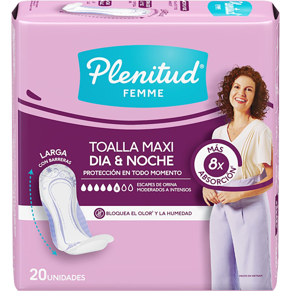 PLENITUD - Toallas Higiénicas Maxi Día y Noche Plenitud Empaque 20 Und