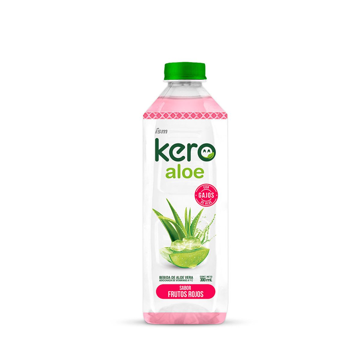 KERO - Bebida de Aloe Kero Frutos Rojos Botella 300 mL