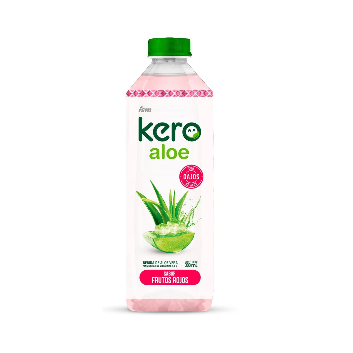 KERO - Bebida de Aloe Kero Frutos Rojos Botella 300 mL