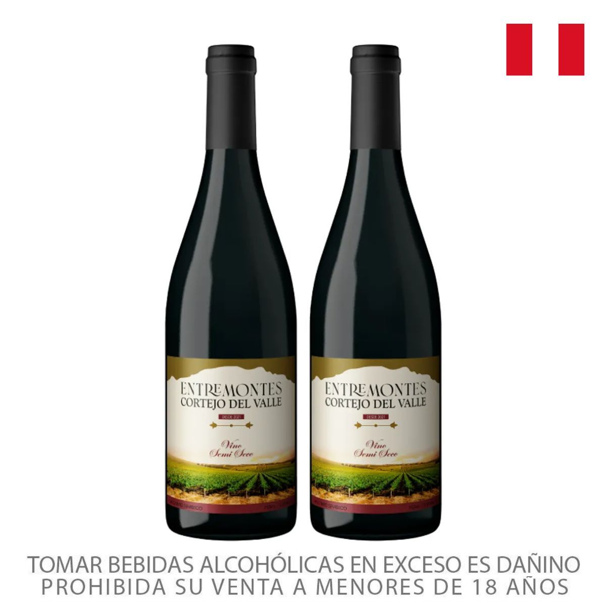 ENTREMONTES - Vino Tinto Entremontes Botella 750 mL