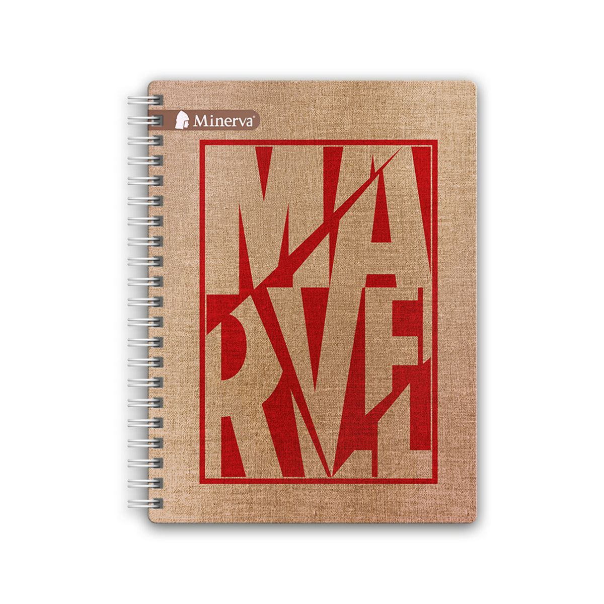 MINERVA - Cuaderno Anillado Ejecutivo Tapa Dura 5 Divisiones Marvel 160 Hojas