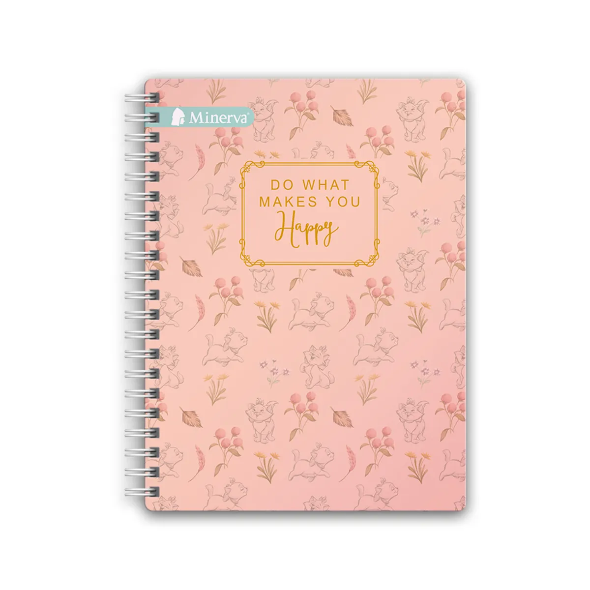 MINERVA - Cuaderno Anillado Universitario Tapa Dura 5 Divisiones Disney 160 Hojas