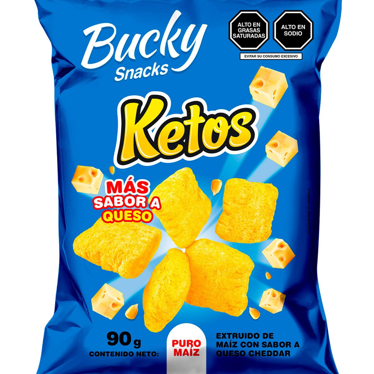 BUCKY SNACKS - Snack Ketos Bucky Snacks Bolsa 90 g