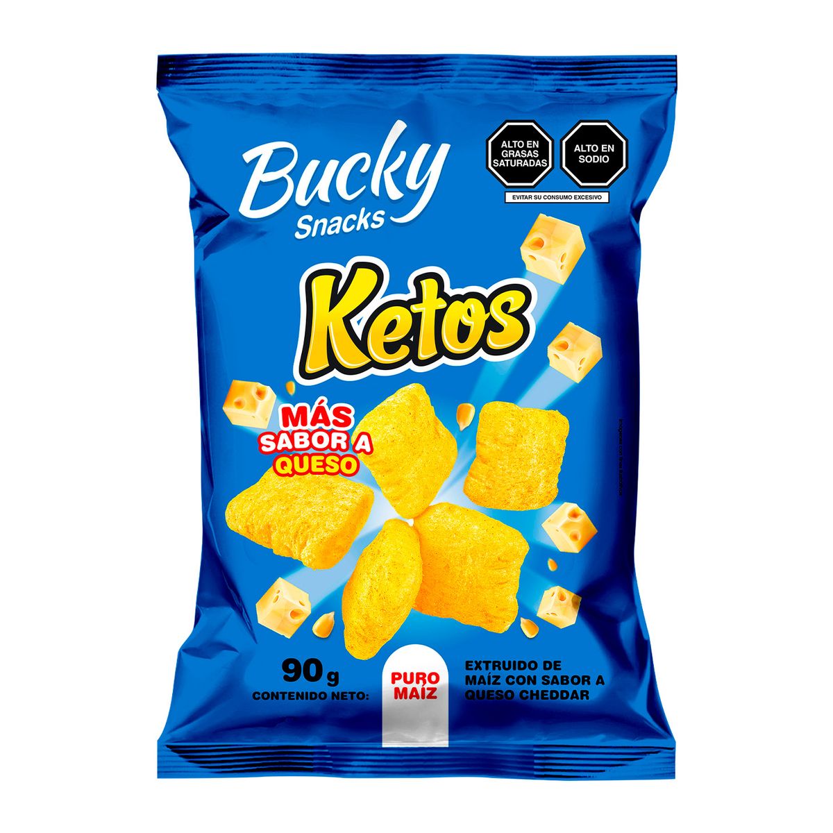 BUCKY SNACKS - Snack Ketos Bucky Snacks Bolsa 90 g