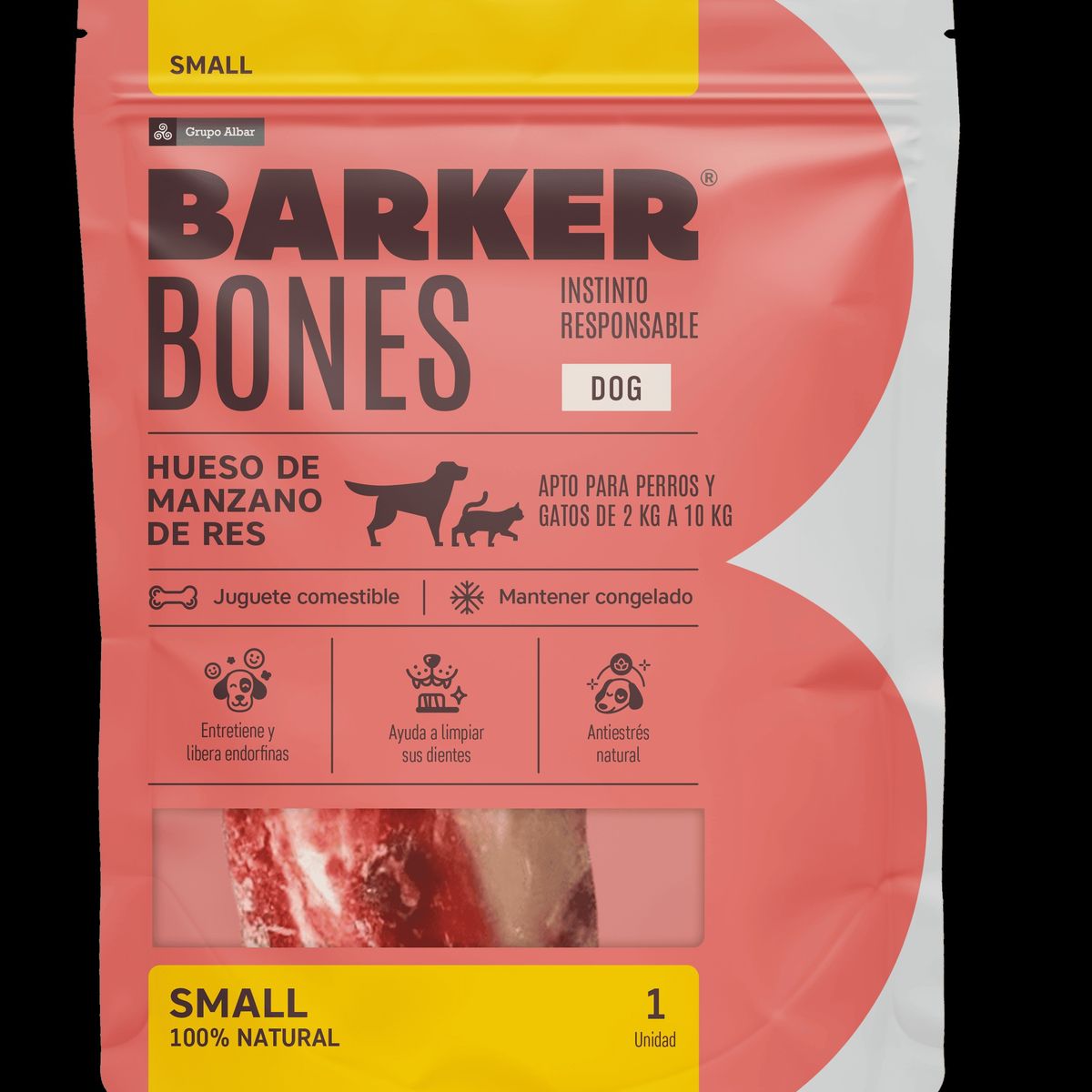 BARKER - Hueso para Perro Pequeño Barker