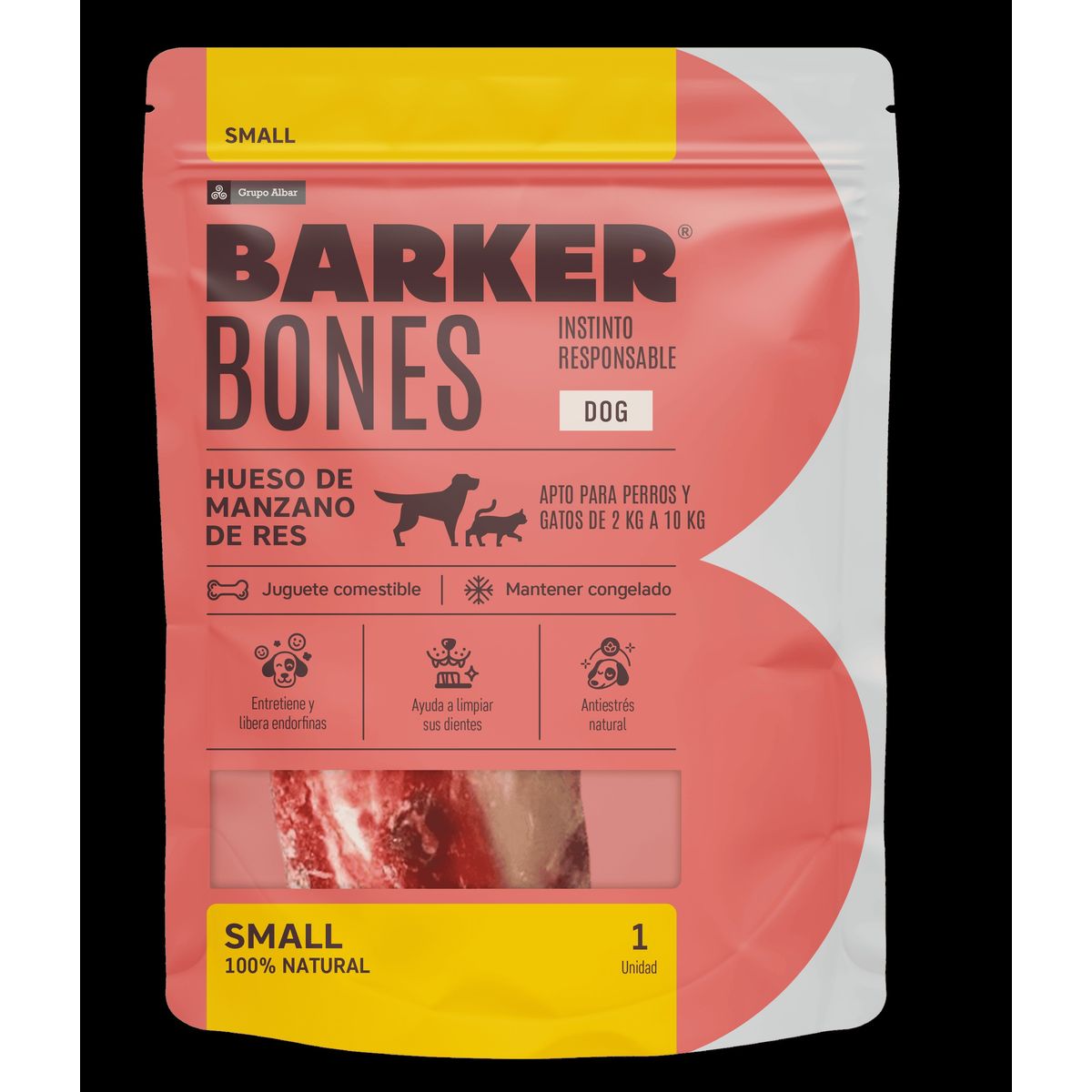 BARKER - Hueso para Perro Pequeño Barker