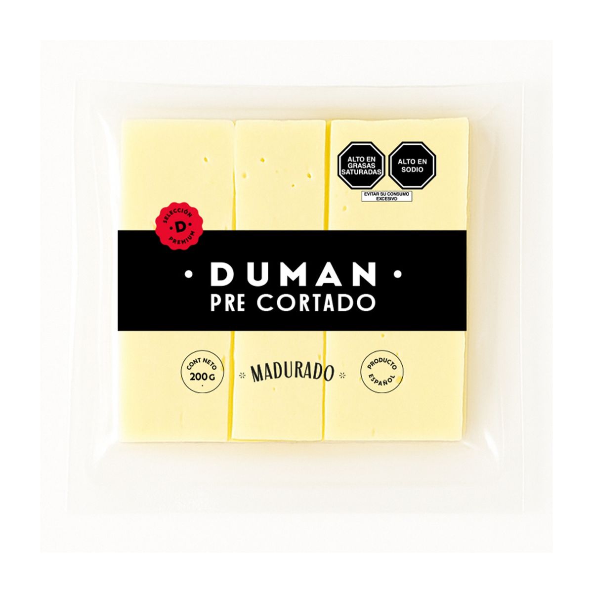 DUMAN - Queso Mezclado Semicurado Pre Cortado Duman Empaque 200 g