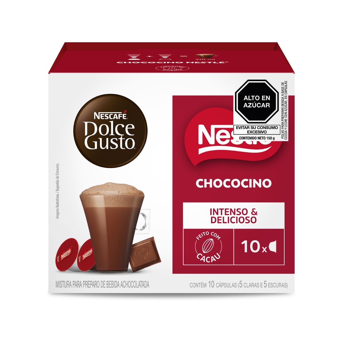 NESCAFÉ DOLCE GUSTO - Cápsulas Chococcino Dolce Gusto Caja 10 Und