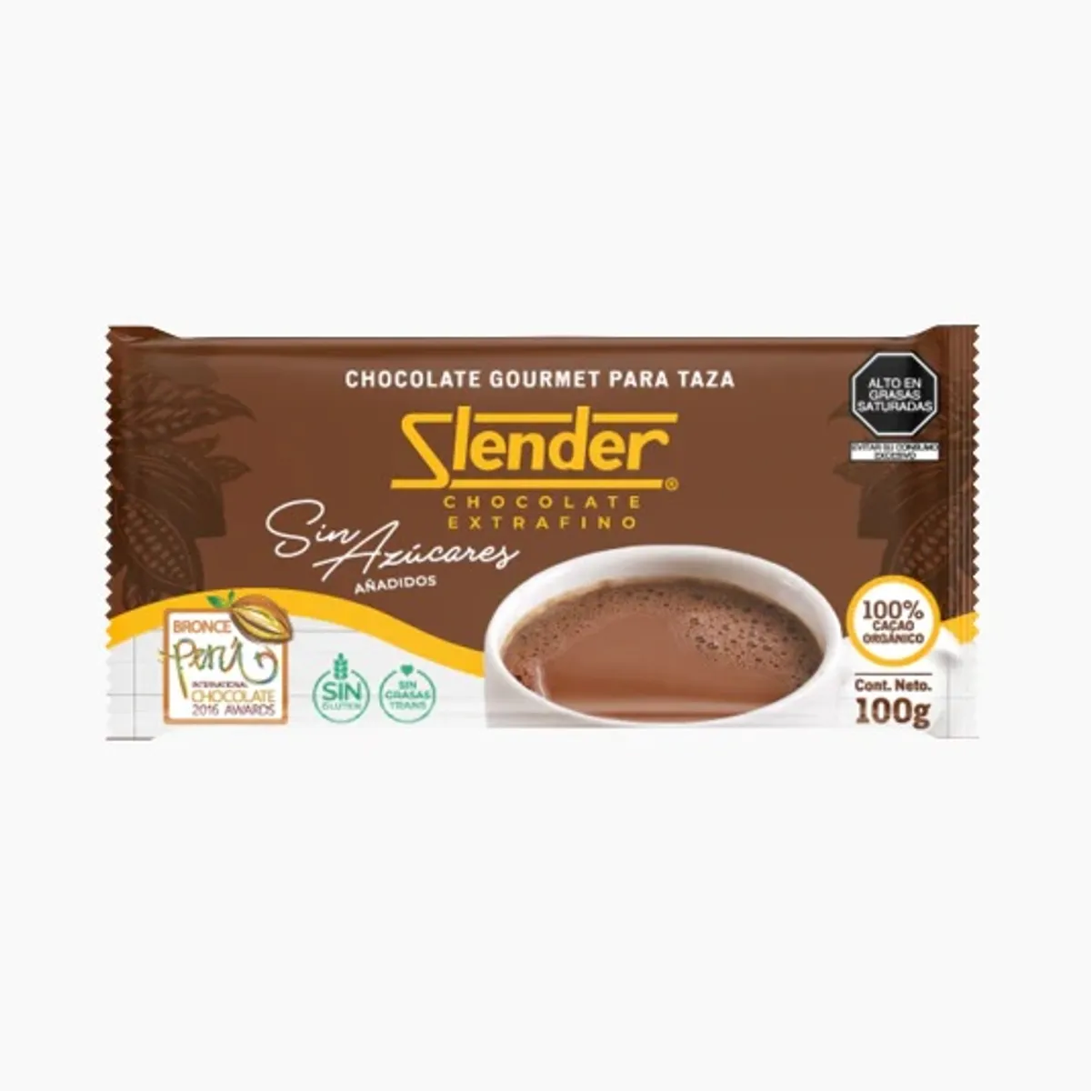 SLENDER - Chocolate para Taza Slender Empaque 100 g