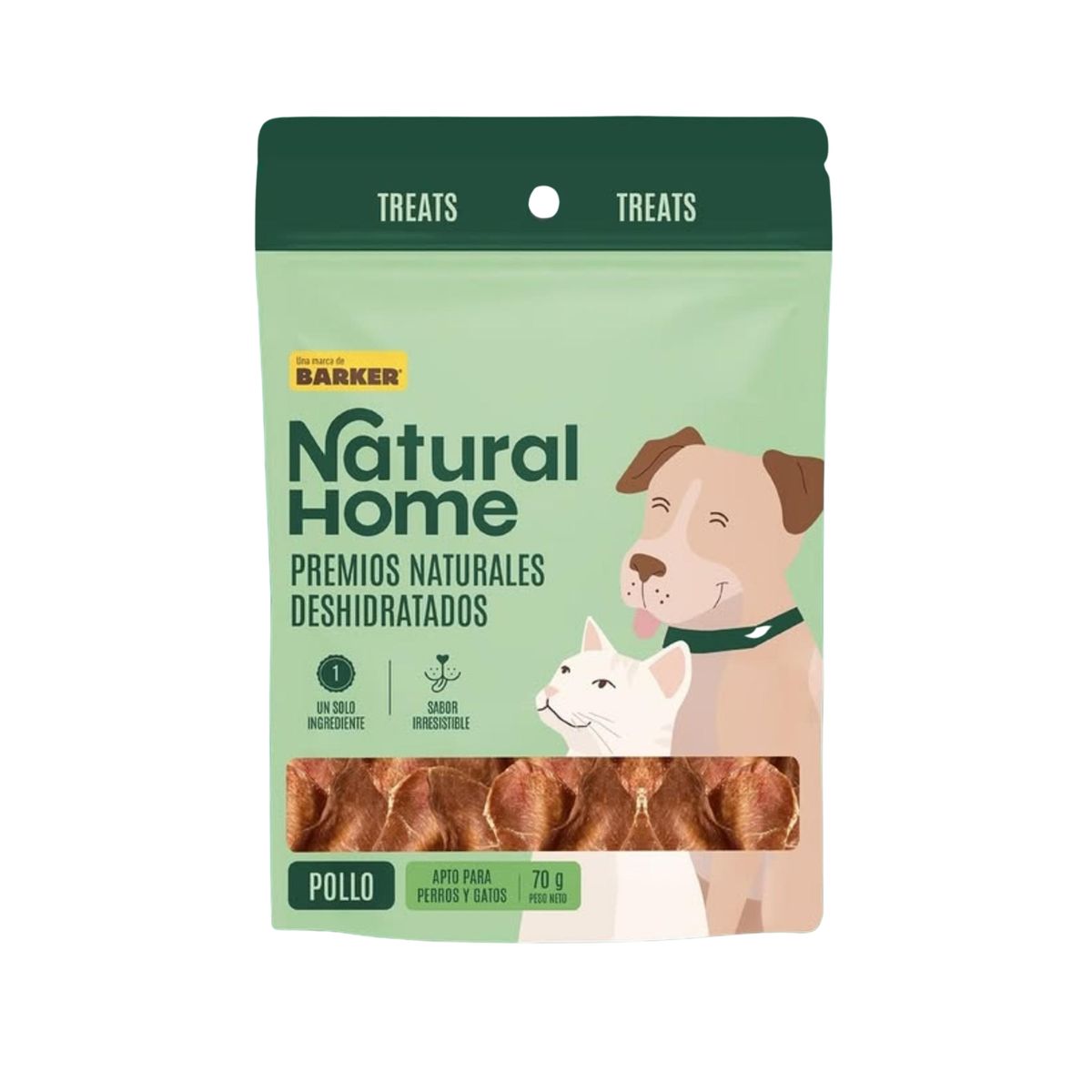NATURAL HOME - Snack de Pollo Natural Home Bolsa 70 g