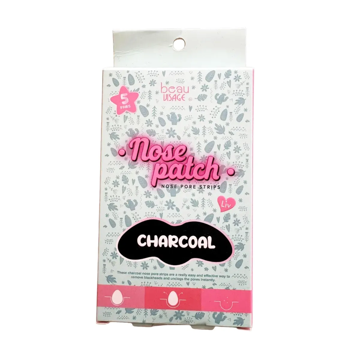 BEAU VISAGE - Parche de Nariz con Carbón Beau Visage Caja 5 Und