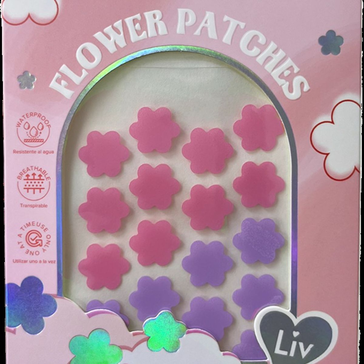 BEAU VISAGE - Parche para Acné Diseno Flores Beau Visage Caja 20 Und